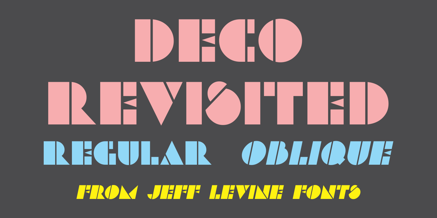 Font Deco Revisited JNL